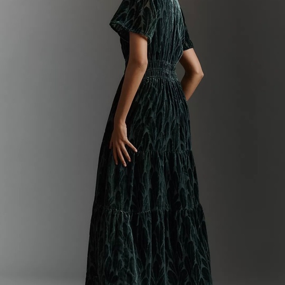 Anthropologie The Somerset Velvet Maxi Dress - Picture 3 of 7